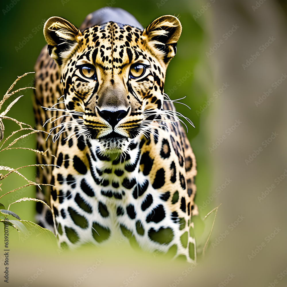 Fototapeta premium close up of a jaguar