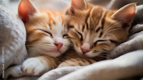 Snuggle Buddies: Cozy Kitten Cuddles © icehawk33