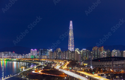Photography view of the city seoul south korea