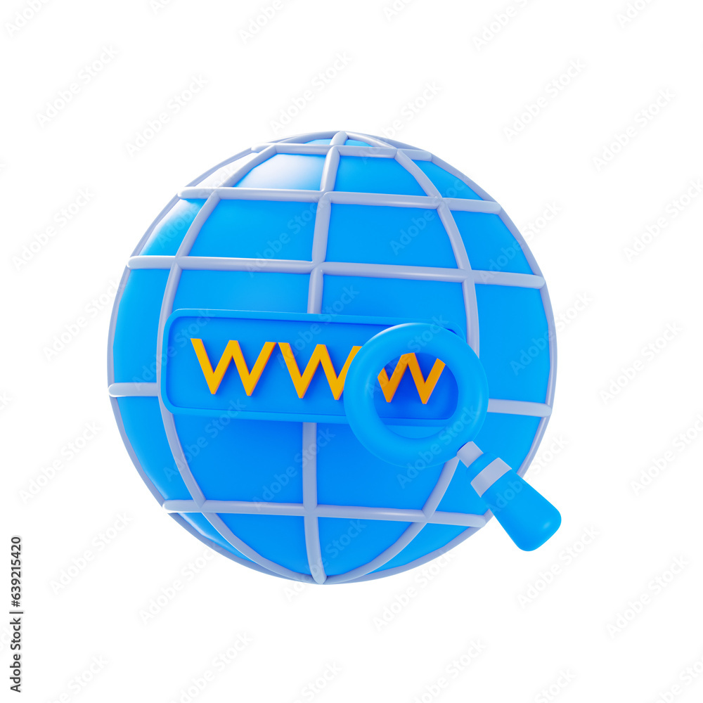 3D WWW Illustration 3D WWW Illustration