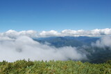 landscape from the top of the mountain with clouds (大雪山山頂からの景色)