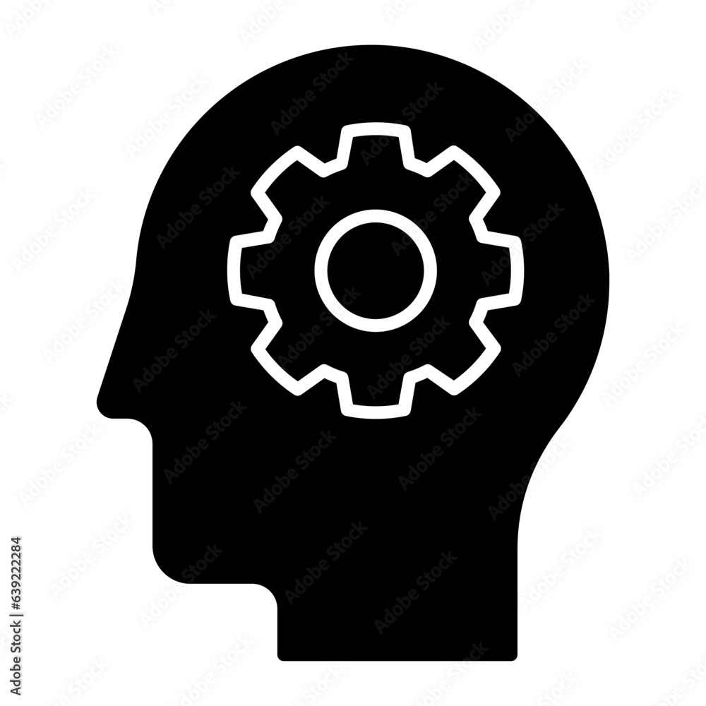 Human Knowledge Glyph Icon Human Knowledge Glyph Icon