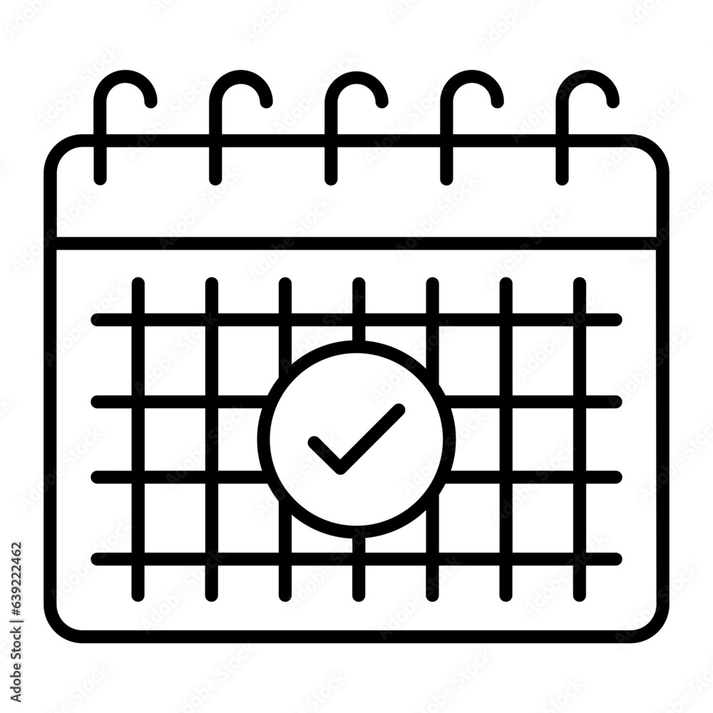 Calendar Outline Icon Calendar Outline Icon