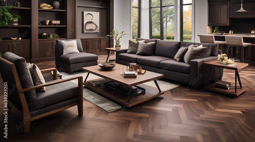 Fototapeta premium modern living room interior design