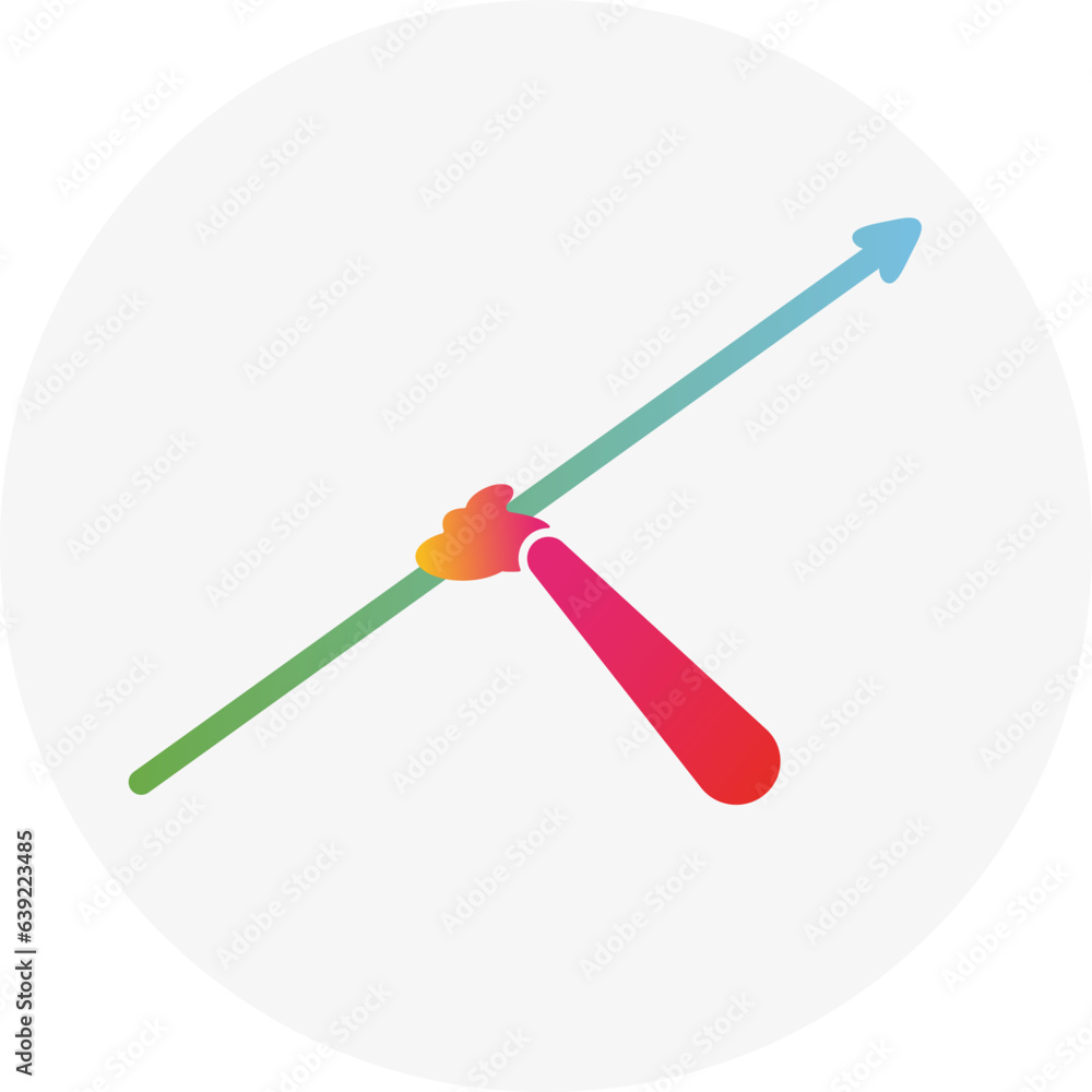 Icon javelin throw competition. Olympic games colors. Icon javelin throw competition. Olympic games colors.