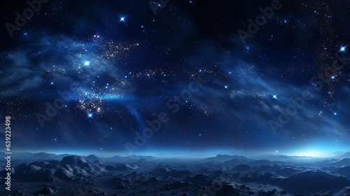  background with nebula and stars, environment map.