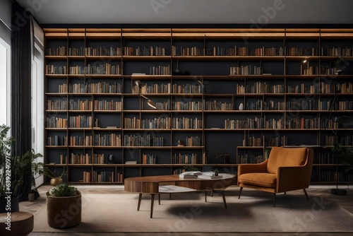 a minimalistic home library