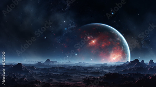 360 degree equirectangular projection space background