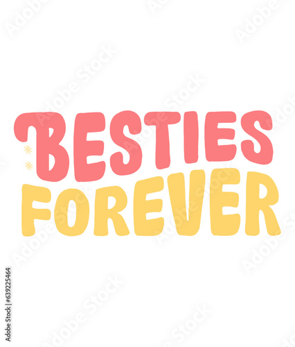 Best Friend vector,Elements and Craft Design.