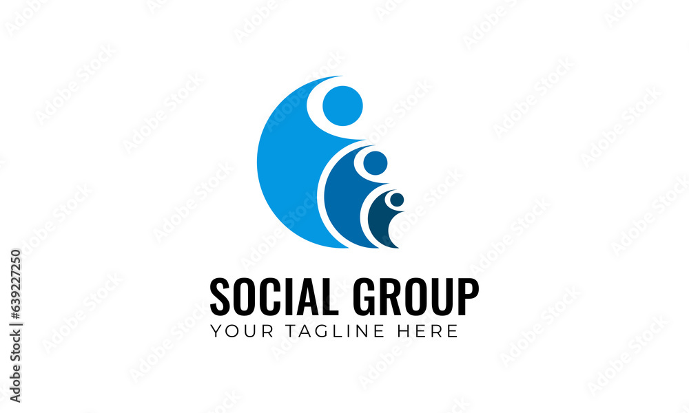 People teamwork cooperation business logo vector People teamwork cooperation business logo vector