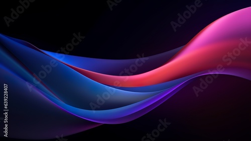 Abstract background with waves, Generative AI
