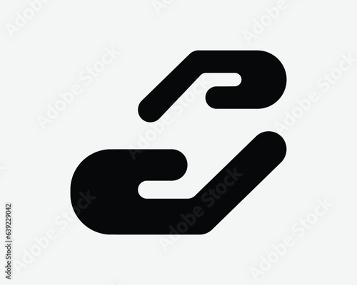 Child Support Icon Children Protection Service Hand Palm Care Caring Welfare Protect Family Kid Black White Vector Clipart Graphic Artwork Sign Symbol