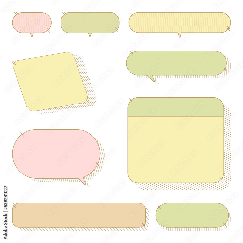 Speech bubble, subtitle bar source collection Speech bubble, subtitle bar source collection