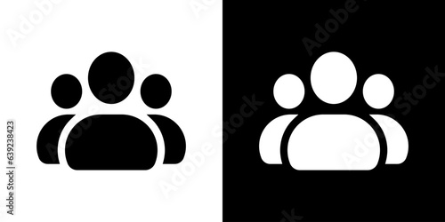 Group icon vector. Subscriber people sign symbol