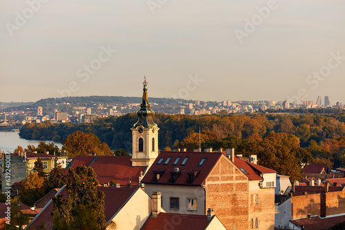 Wallpaper Mural View of Belgrade, capital of Serbia. Torontodigital.ca