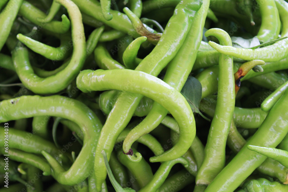 healthy food natural background of fresh green pepper healthy food natural background of fresh green pepper