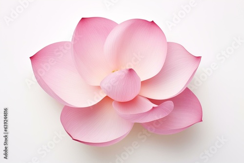 Lotus petal on a white background. Generative AI