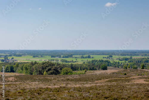 Overview of Overijssel landscape between Ommen and Hellendoorn at Lemelerberg (monument) The Pieterpad is a long distance walking route in the Netherlands, The trail runs from Groningen to Maastricht.