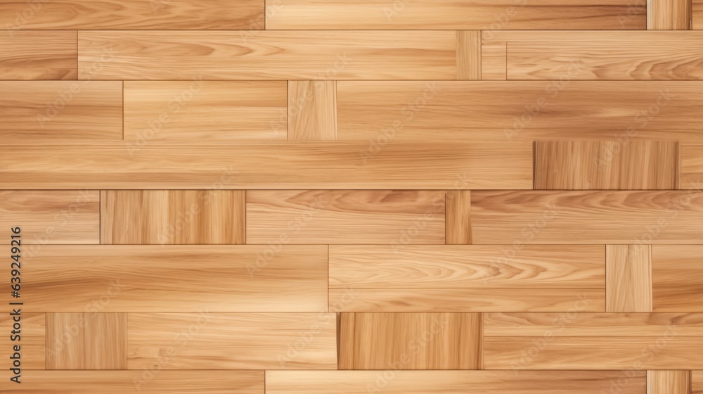 Fototapeta premium Seamless Natural Wood Parquet: Wooden Floor Texture Background