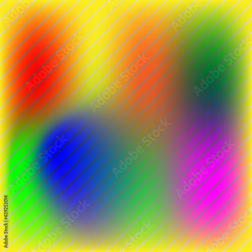 Seamless rainbow diagonal stripes color line art vector background.