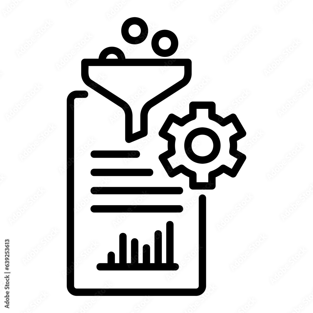 data gethring outline icon data gethring outline icon