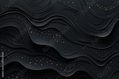 Abstract black and gold background