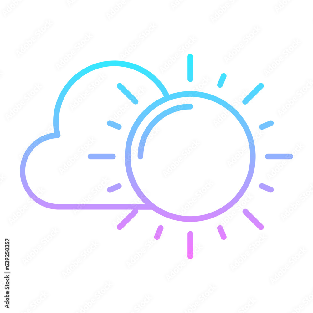 Heat Weather Gradient Icon Heat Weather Gradient Icon