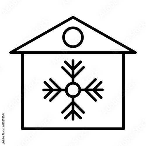 Cooling House Outline Icon