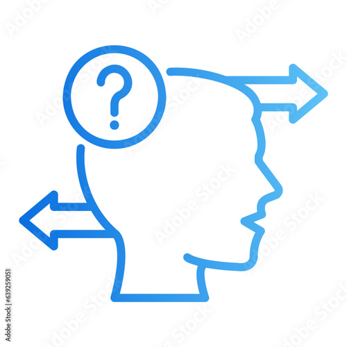 decision gradient icon