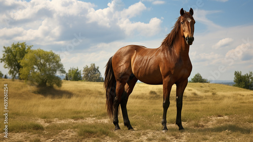 Professional picture of horse in the field farm © Altair Studio