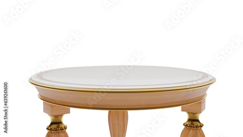 antique table isolated on white