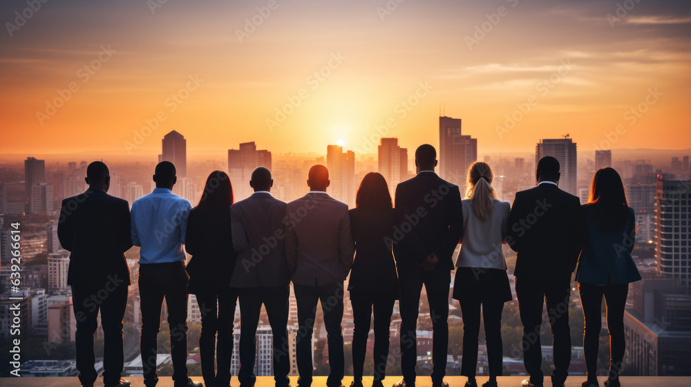 silhouette of a person, team of creative and brainstorm. at office room. silhouette of a person, team of creative and brainstorm. at office room.
