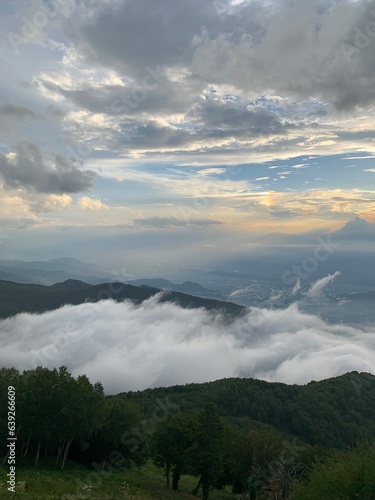 beautiful view in a cloudy day, Japan