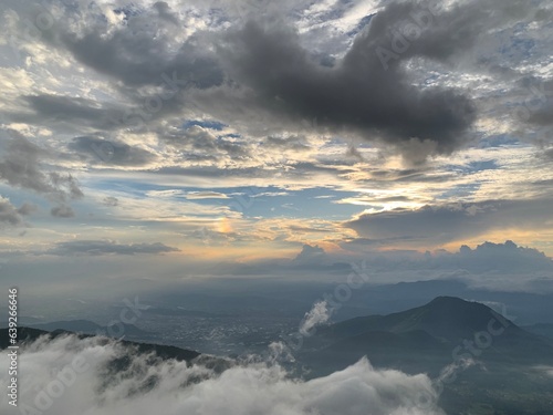 beautiful view in a cloudy day, Japan