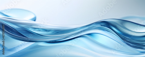 Azure energy vortex, Background wallpaper, banner, holographic neon waves, liquid, lifestream, panorama, Azure energy series, energy stream, Generative AI