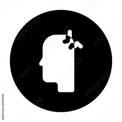 headache icon line style