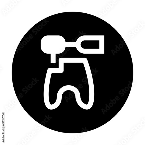 tooth feeling icon line style