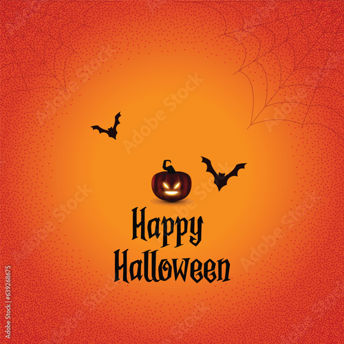 Free vector happy halloween festival background with bats