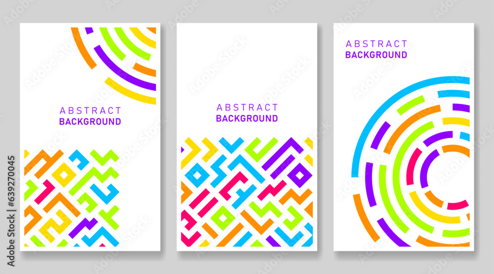 flat background with colorful lines, abstract stylish mosaic design, modern template cover design flat background with colorful lines, abstract stylish mosaic design, modern template cover design