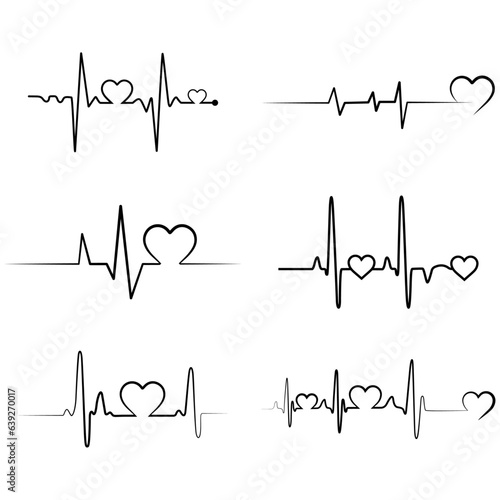 Heartbeat SVG, Heartbeat Svg Bundle, Heartbeat Silhouette,  Heartbeat Cut File