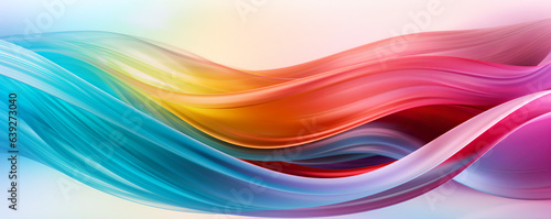 Rainbow energy vortex, Background wallpaper, banner, holographic neon waves, liquid, lifestream, panorama, Rainbow energy series, energy stream, Generative AI