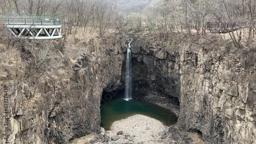 Jaein Falls view at Hantan River Geopark, Yeoncheon photo