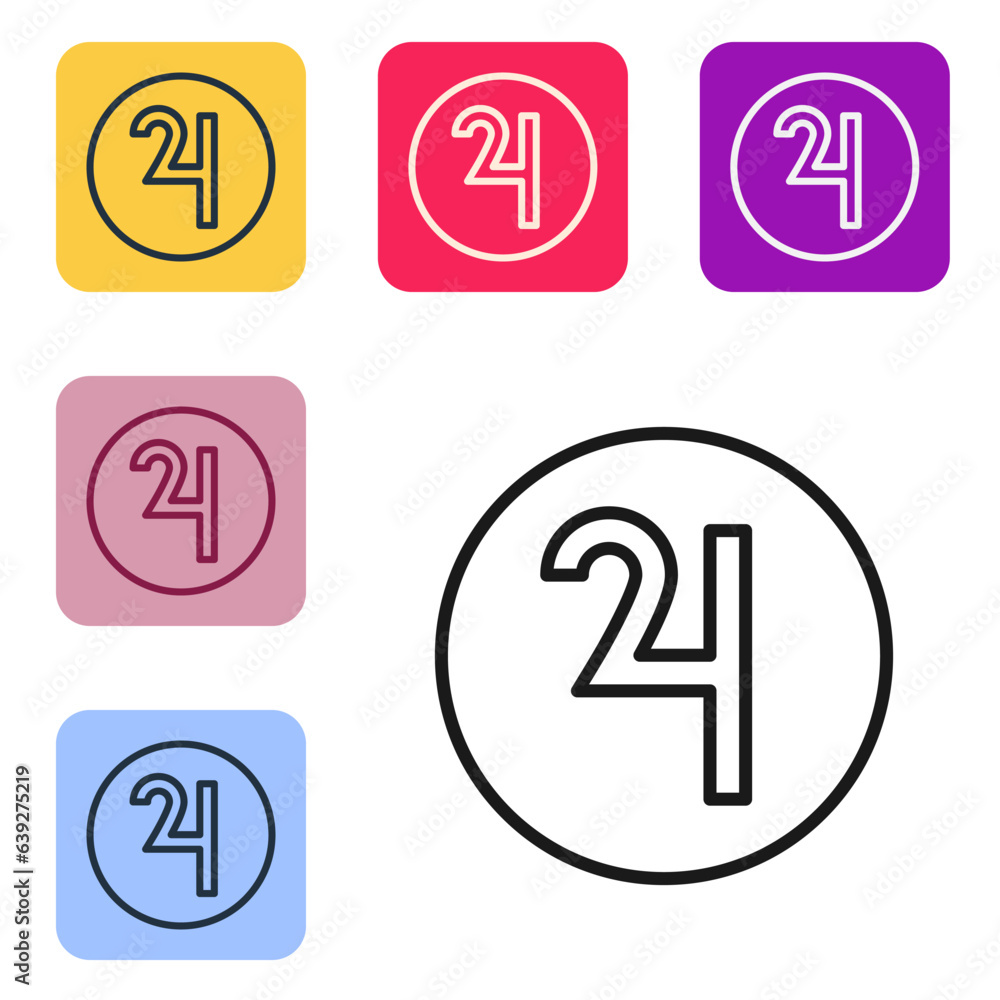 Black line Ancient astrological symbol of Jupiter icon isolated on white background. Astrology planet. Zodiac and astrology sign. Set icons in color square buttons. Vector Black line Ancient astrological symbol of Jupiter icon isolated on white background. Astrology planet. Zodiac and astrology sign. Set icons in color square buttons. Vector