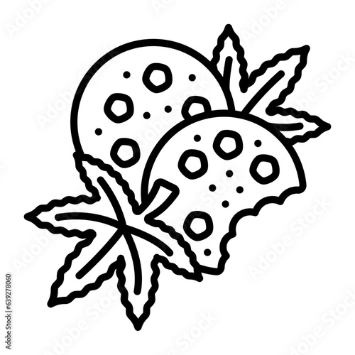 Space biscuits strain hash vector outline design, hallucinogen and stimulant symbol, thca and cbda sign, psychoactive nature drug stock illustration, Hemp Weed Homemade Cookies concept