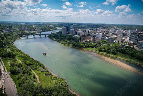Wallpaper Mural Urban Heartbeat: Downtown Saskatoon, Saskatchewan Skyline Torontodigital.ca