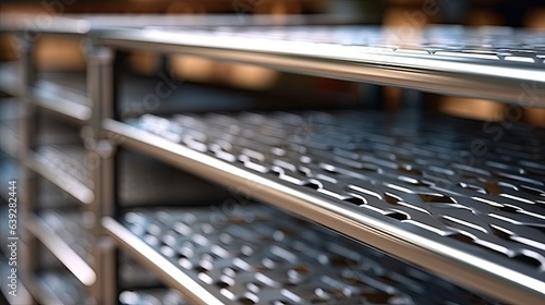  stainless steel texture table in kitchen background