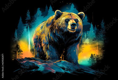 Wild bear, Bear Grazer illustration 