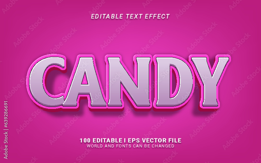 candy editable text effect candy editable text effect