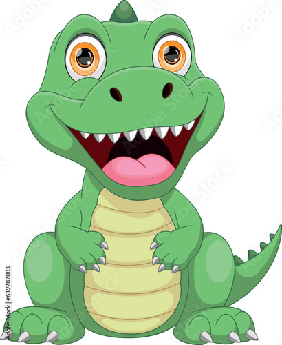 cute baby dinosaur cartoon