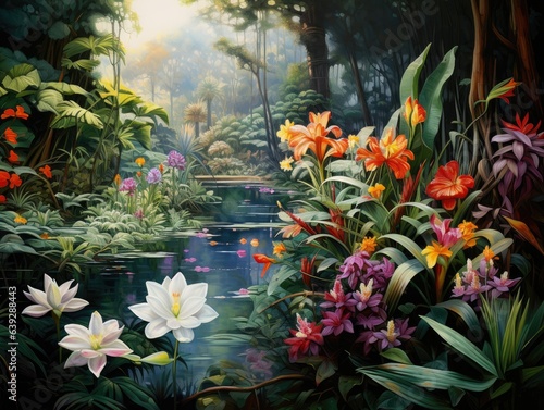 Peaceful Utopian Garden